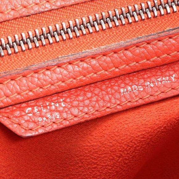 Celine Luggage Micro Shopper Leather Tote Bag Shoulder Hand Women's ERE Cv34-8 - Picture 8 of 9